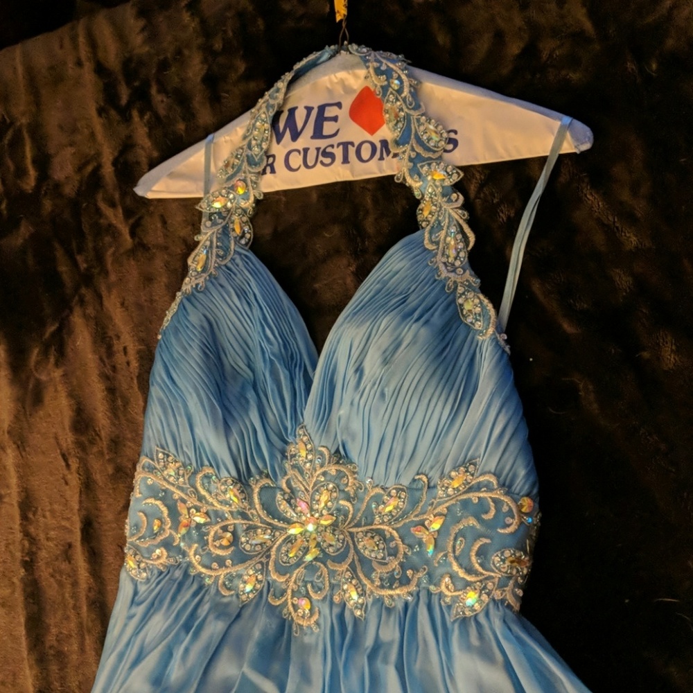 Prom dress halter
